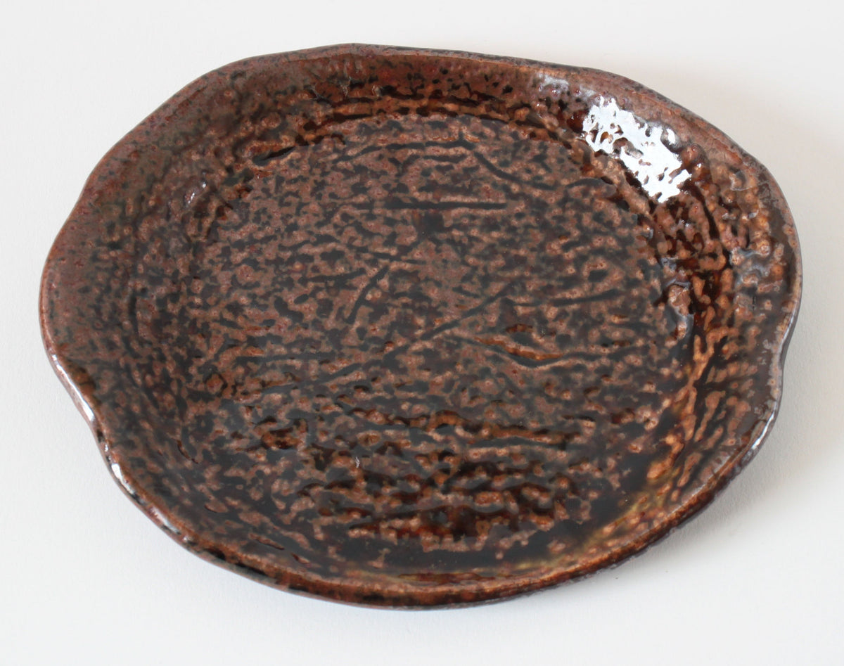 美濃焼 楕円皿 取り皿 茶色 こげ茶 – 小幡久兵衛食器店