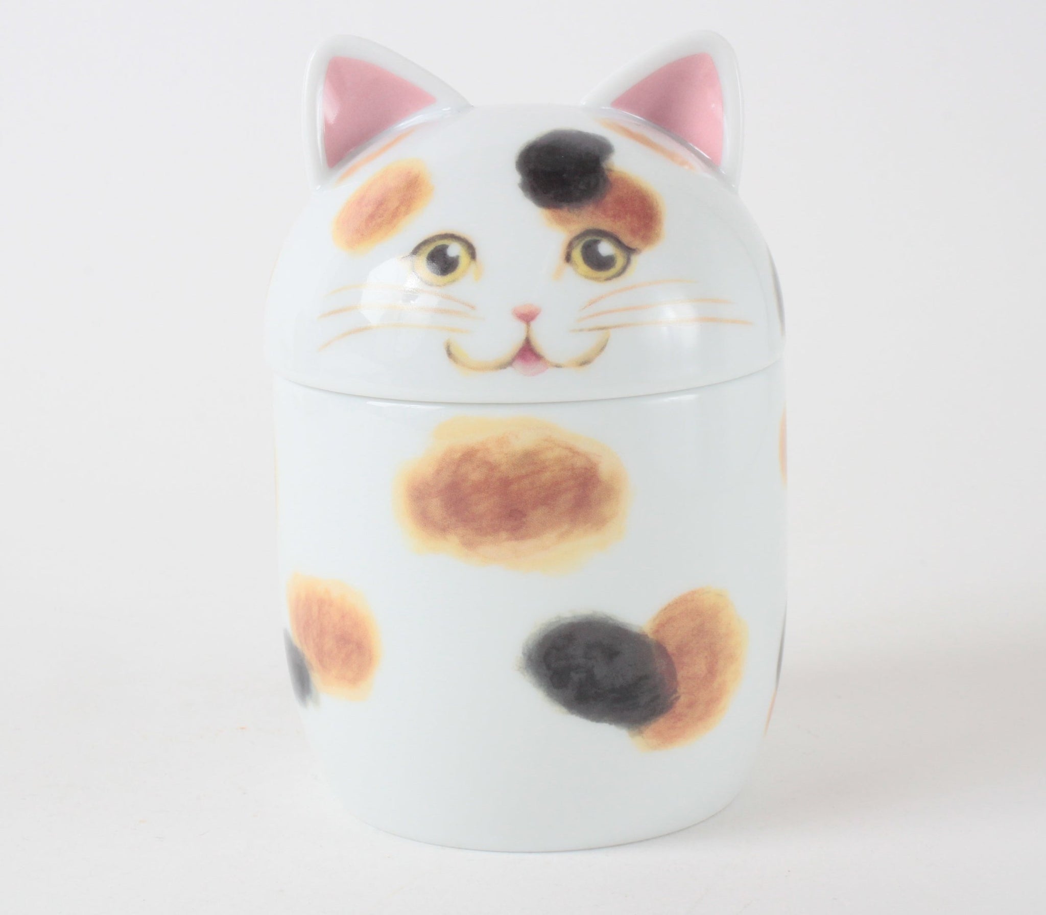 キャットピット（大） ふたもの 三毛猫 – 小幡久兵衛食器店