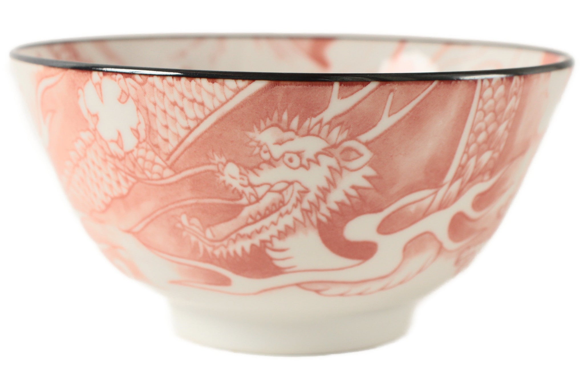 美濃焼 茶碗大 多用丼 竜 ドラゴン 赤 レッド KNC011 – 小幡久兵衛食器店